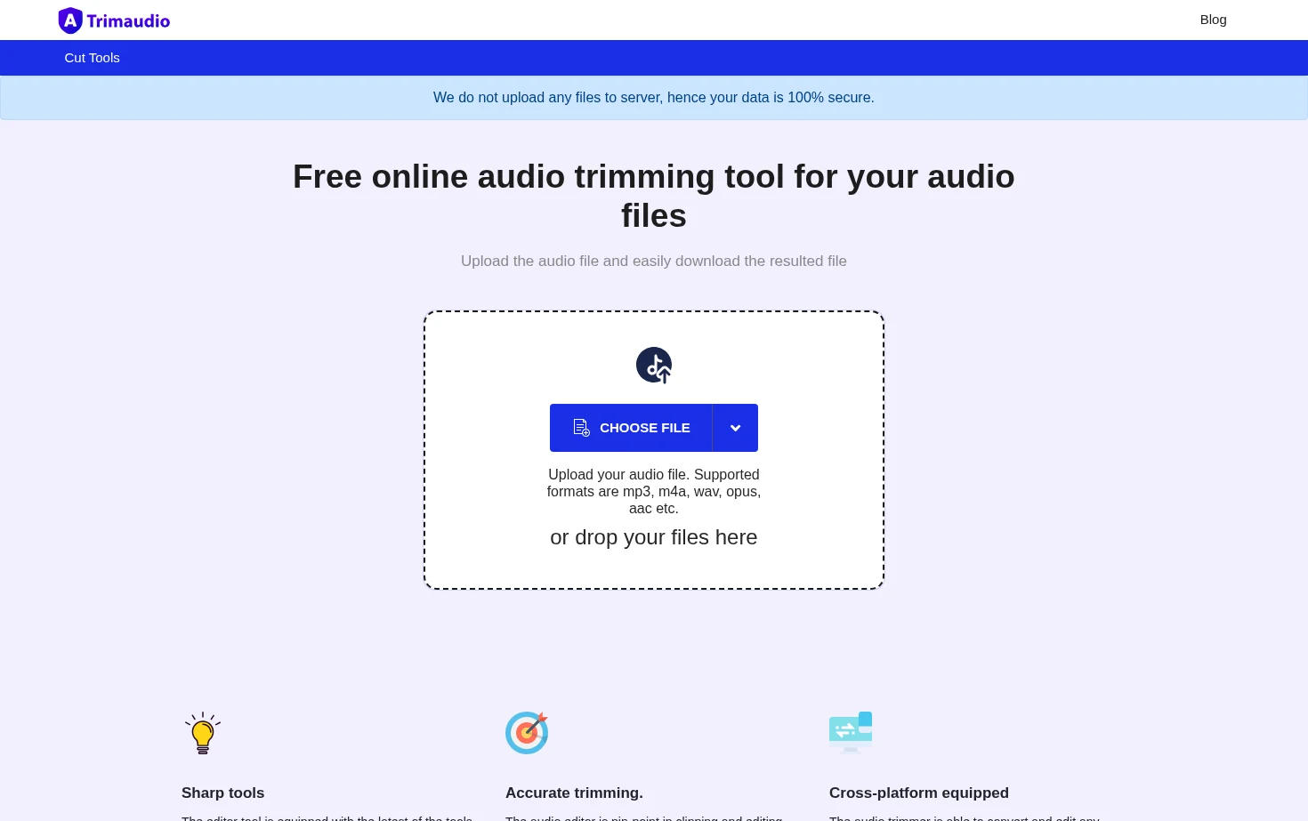 trimaudio.com 页面快照
